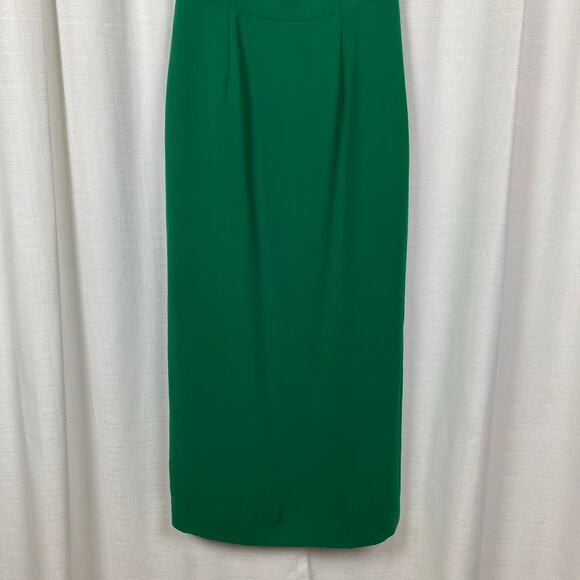 Saloni Tuckernuck Emerald Green Rachel C Sheath Maxi Dress Sz.US8 - Picture 7 of 16